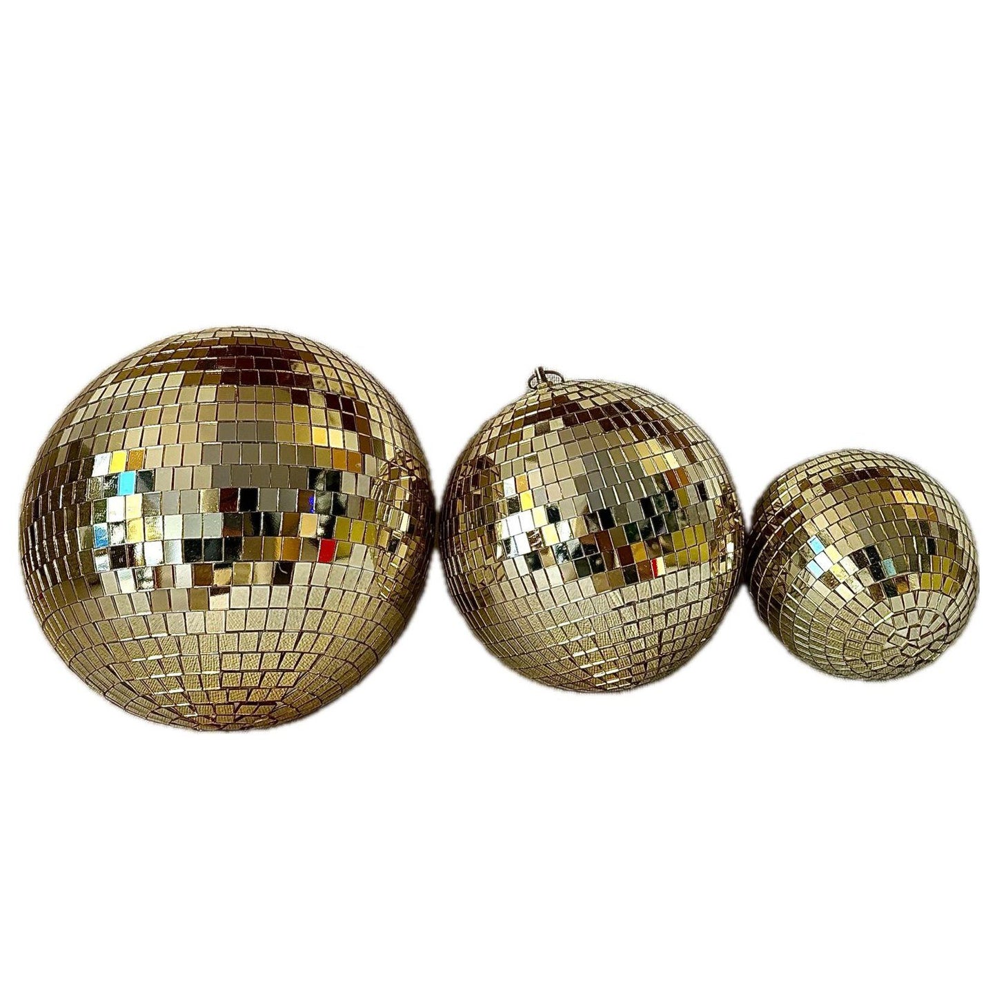 BOLA DISCO ESPEJO DORADA