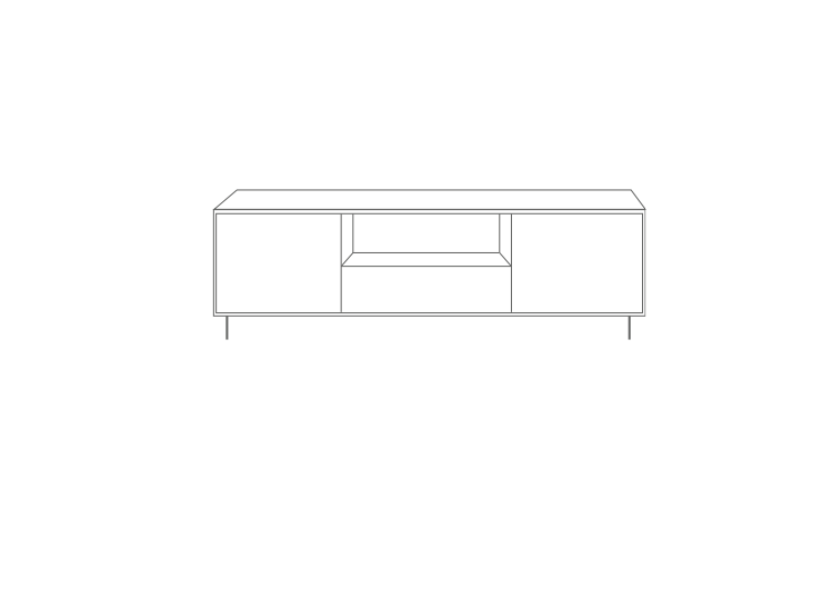 MUEBLE TV "NORDIC" DE 180