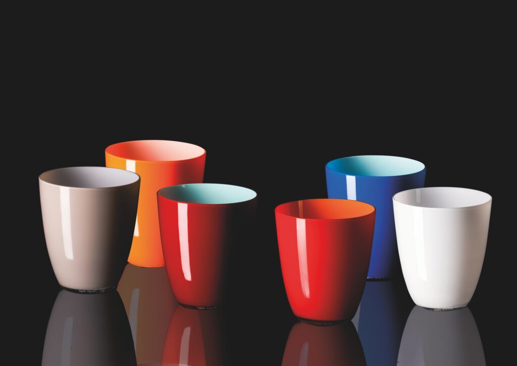 VASO PIRUS COLOR EN CRISTAL MURANO