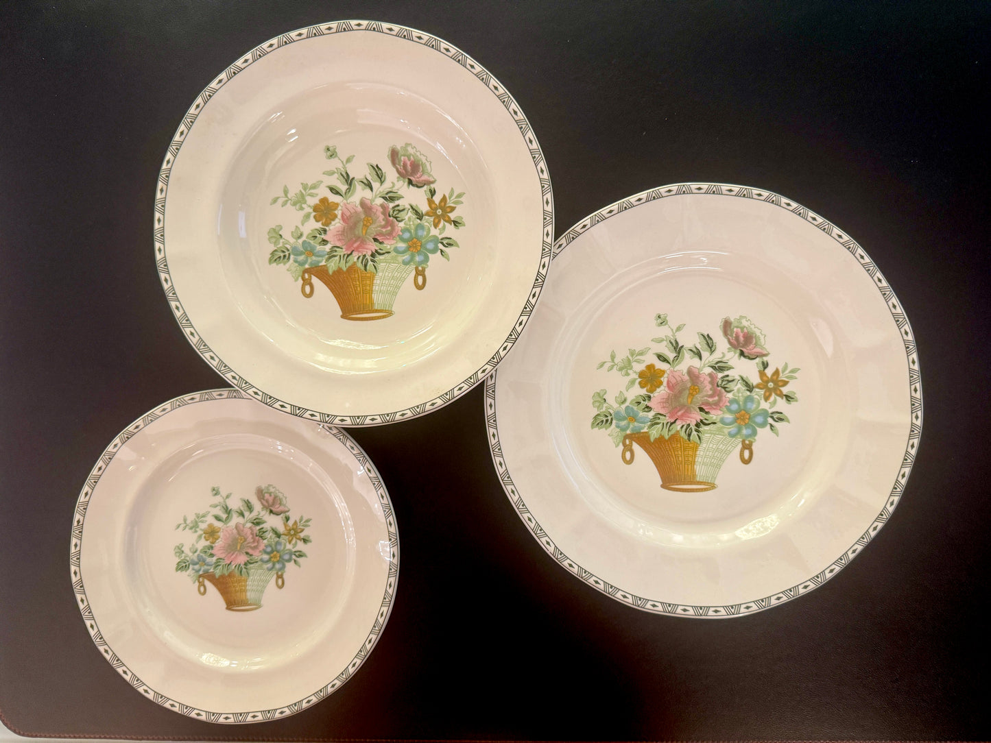 PACK 3 PLATOS COLECCIÓN CANASTO FLORAL