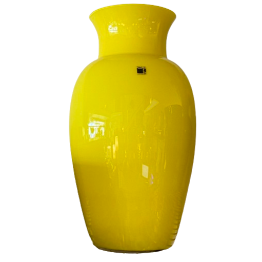 JARRÓN XL MODELO CINA EN CRISTAL DE MURANO AMARILLO