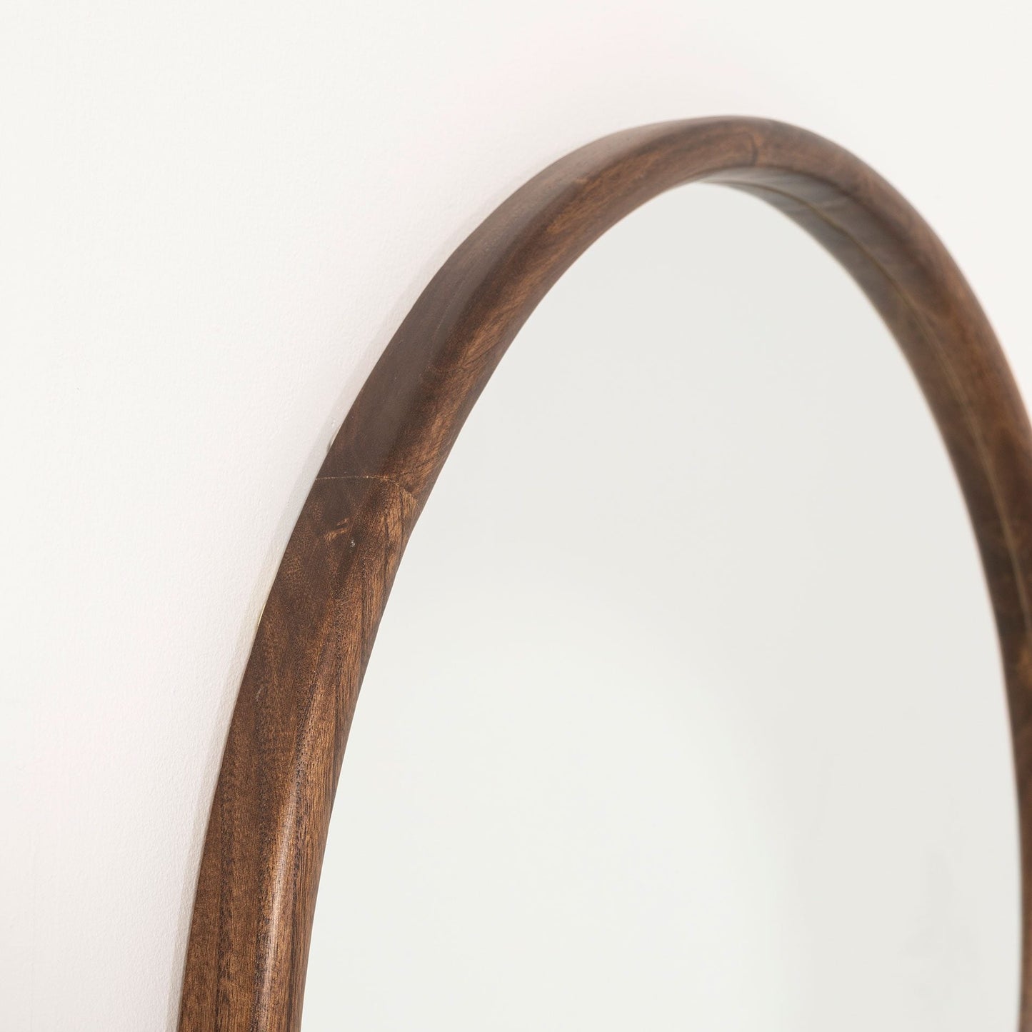 ESPEJO CIRCULAR 120x120 MADERA MACIZA NOGAL