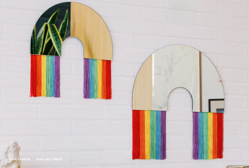 ESPEJO DE PARED RAINBOW MEDIANO