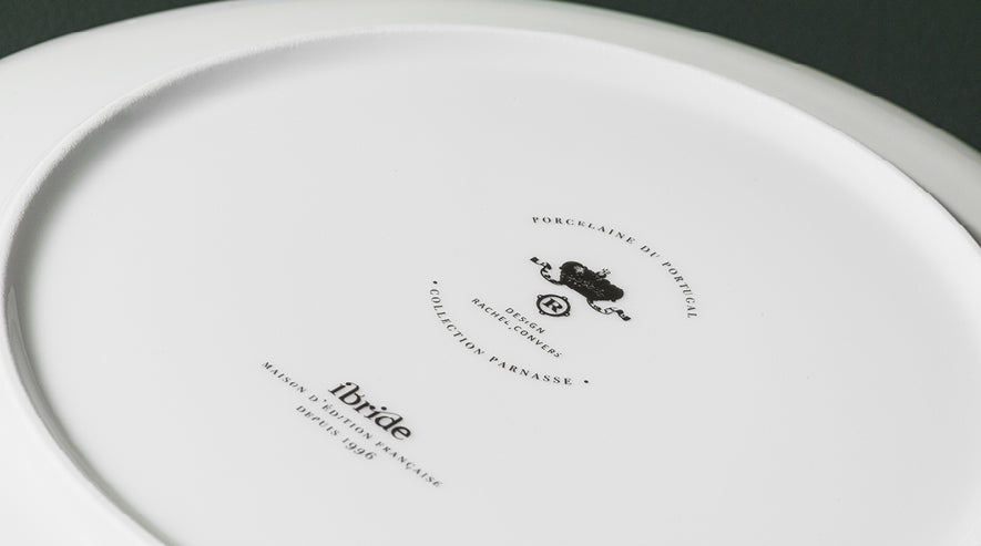 SET DE 2 PLATOS DE PORCELANA PARNASSE 27 CMS. INVIERNO / HIVER