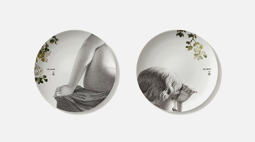SET 2 PLATOS DE PORCELANA PARNASSE 27 CMS. VERANO / ÉTÉ