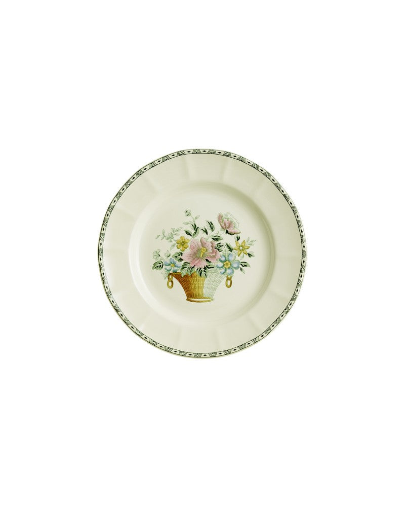PLATO LLANO CANASTO FLORAL