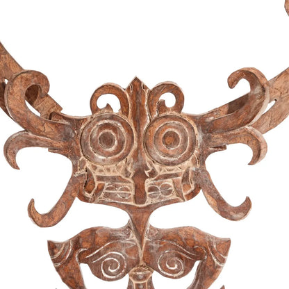 FIGURA GRIS MADERA PEQUEÑA