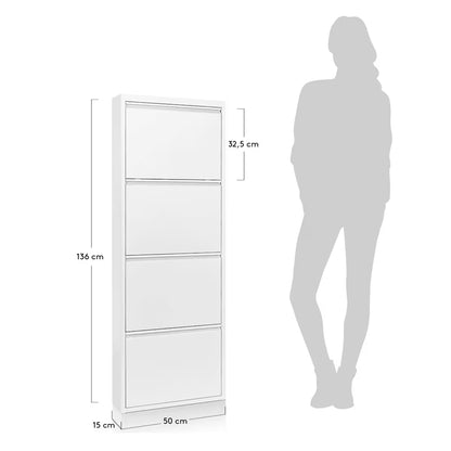ZAPATERO 4 PUERTAS BLANCO