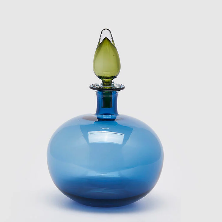 JARRÓN CON TAPÓN AZUL