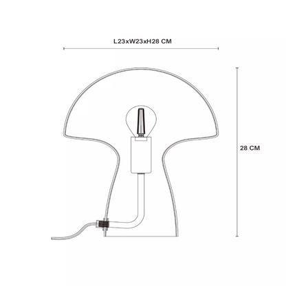 LÁMPARA DE SOBREMESA FUNGO