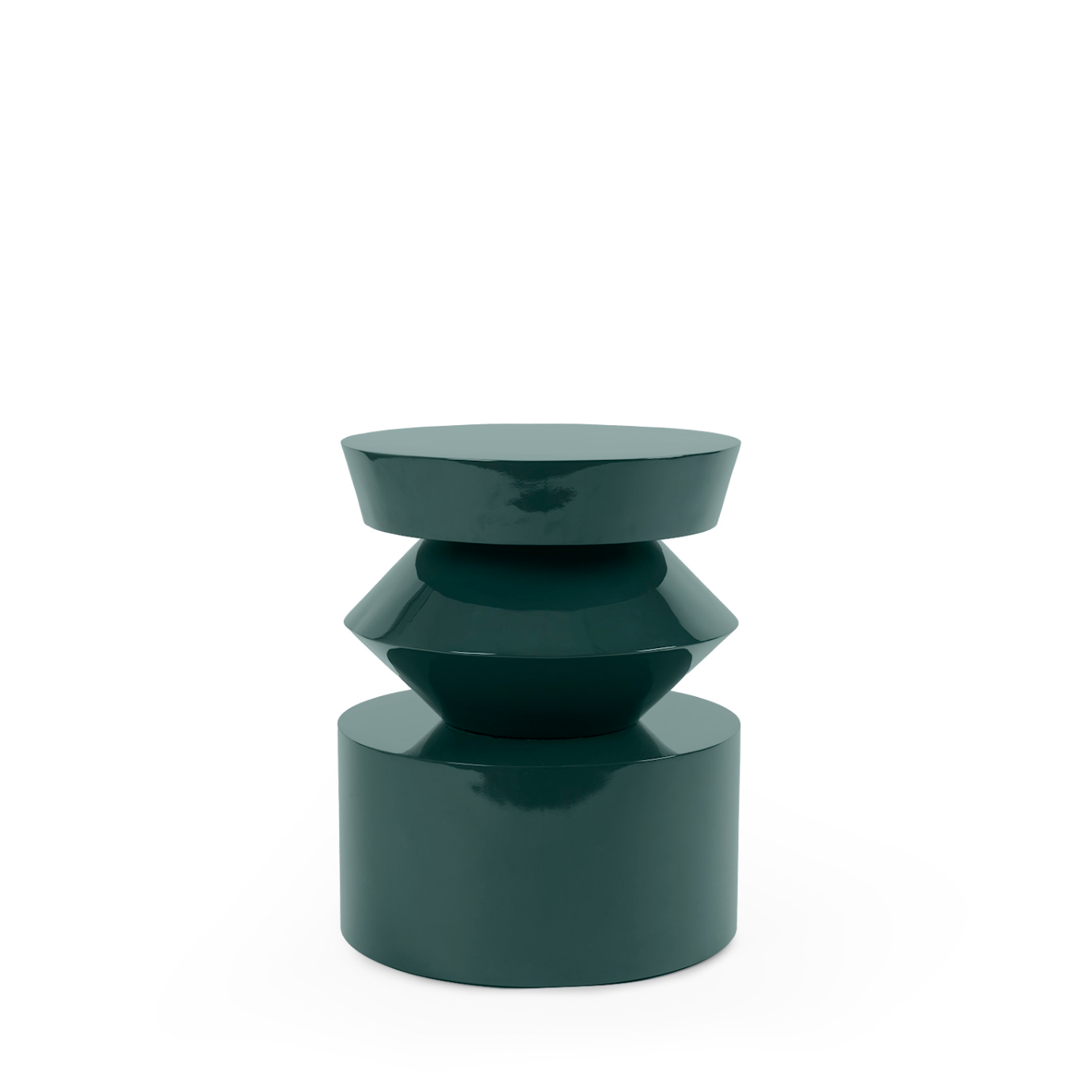 MESA AUXILIAR HENRY VERDE OSCURO BRILLO