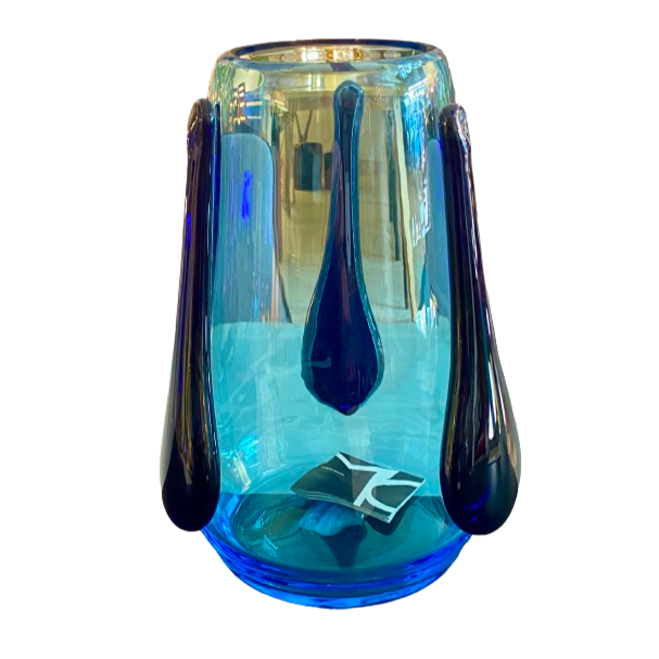JARRÓN TRE CRISTAL MURANO