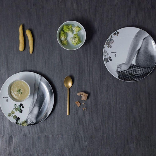 SET DE 2 PLATOS DE PORCELANA PARNASSE 27 CMS. INVIERNO / HIVER