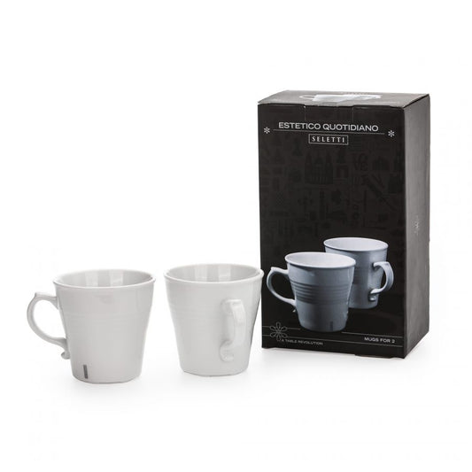 SET 2 TAZAS "MUG" PORCELANA