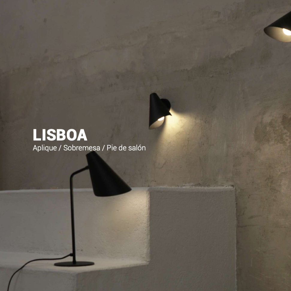 LÁMPARA SOBREMESA LISBOA NEGRA