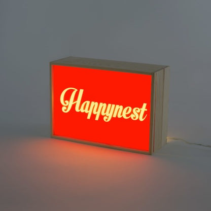 CAJA LUMINOSA CON MENSAJE 30