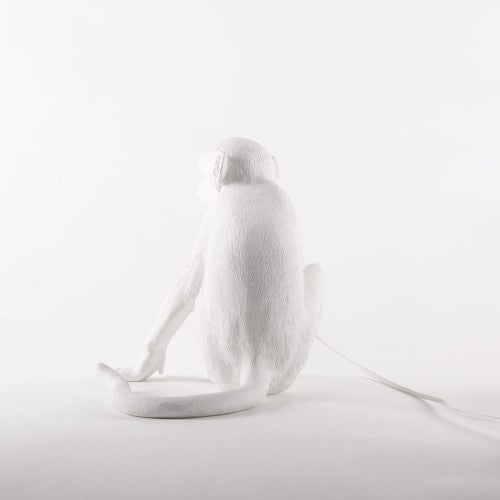 MONKEY SITTING WHITE