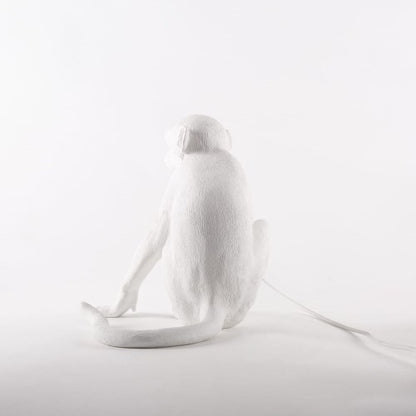 MONKEY SITTING WHITE