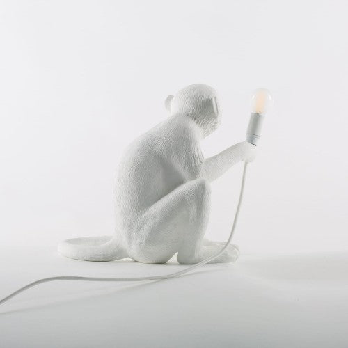 MONKEY SITTING WHITE