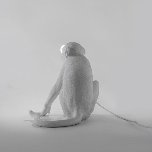 MONKEY SITTING WHITE