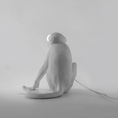 MONKEY SITTING WHITE