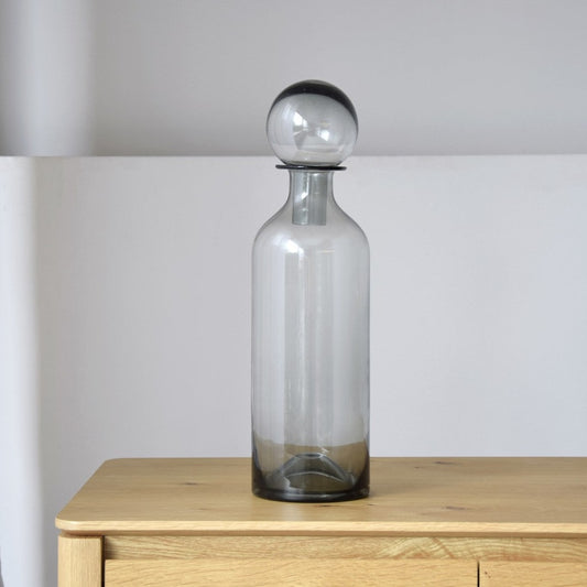 BOTELLA DE VIDRIO GRIS