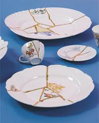 PLATO LLANO Nº2 KINTSUGI