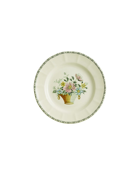 PLATO LLANO CANASTO FLORAL