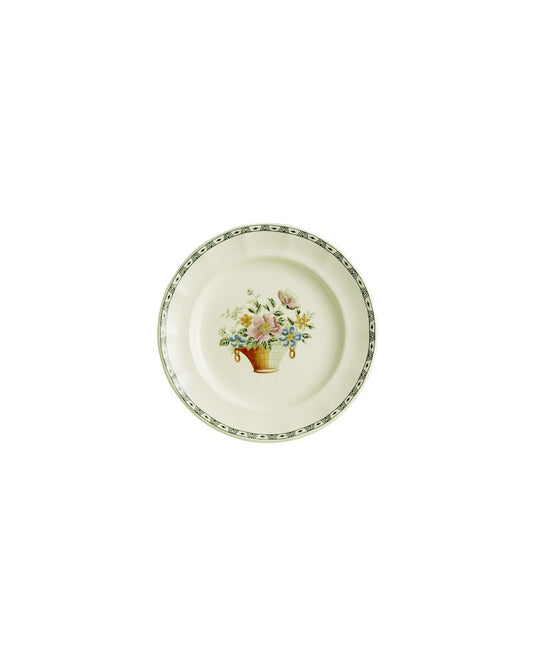 PLATO POSTRE CANASTO FLORAL