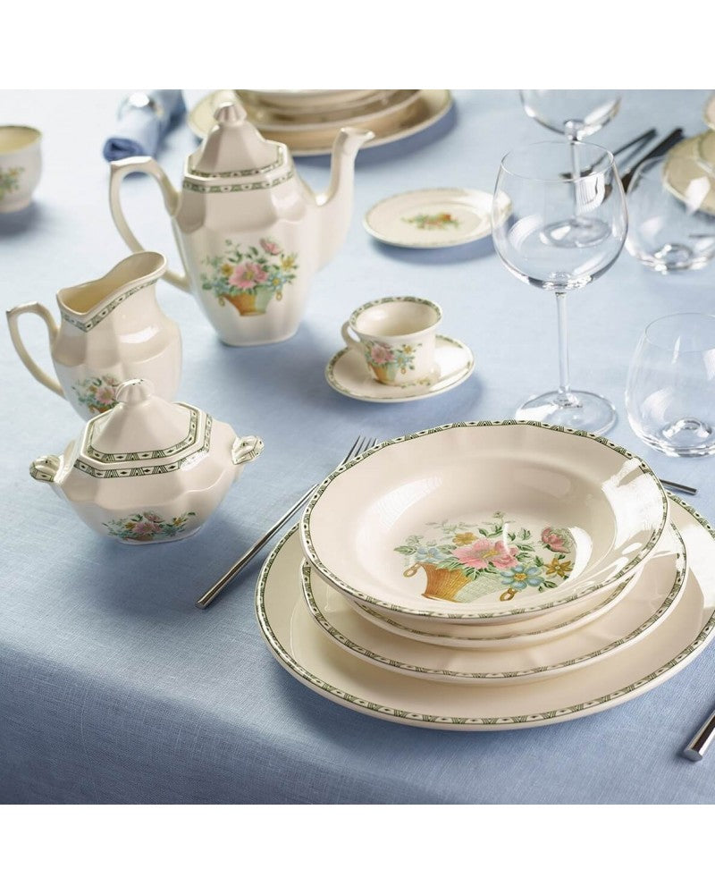 PLATO HONDO CANASTO FLORAL